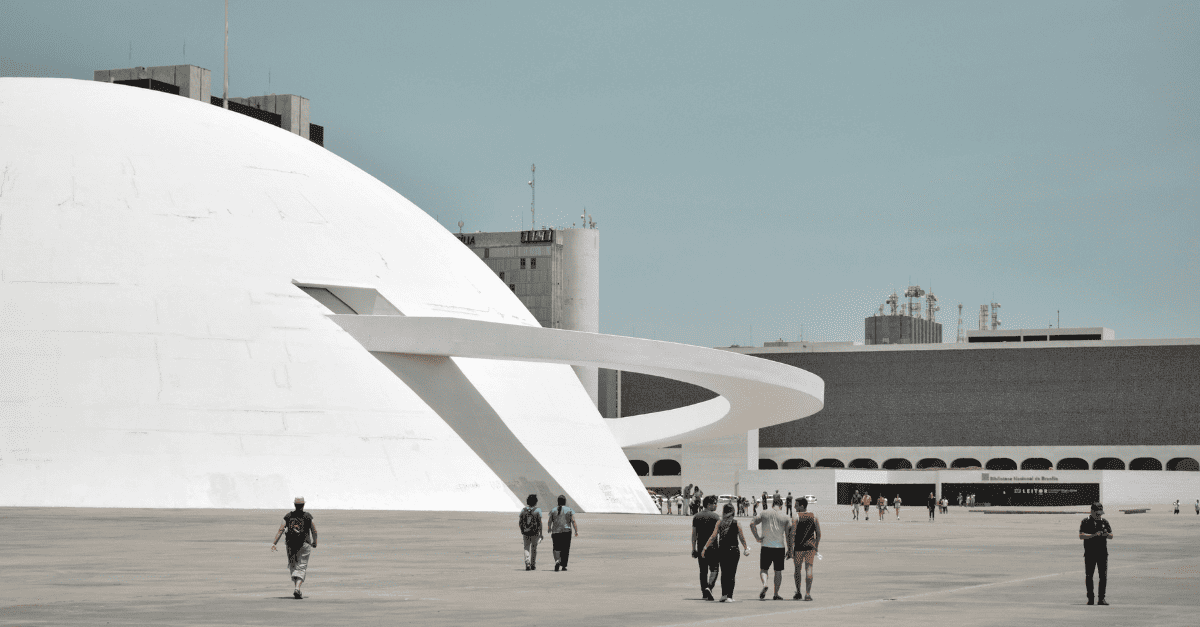 vista do museu em brasília