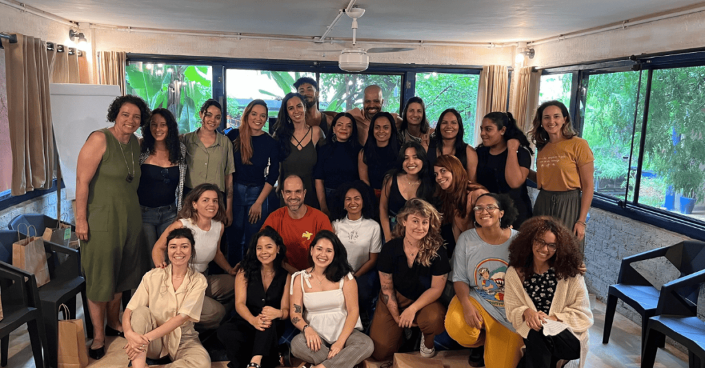 colaboradores do impact hub brasília em planejamento estratégico